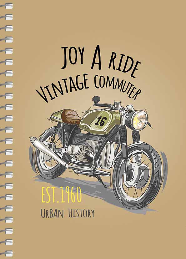 Блокнот А6 80 арк спіраль клітинка крафт обкл крем блок STUDENT 6119 Асорті