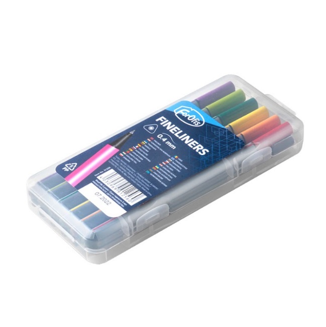 Фломастери-лайнери Centrum Fineliners 0,4 мм 12 кол