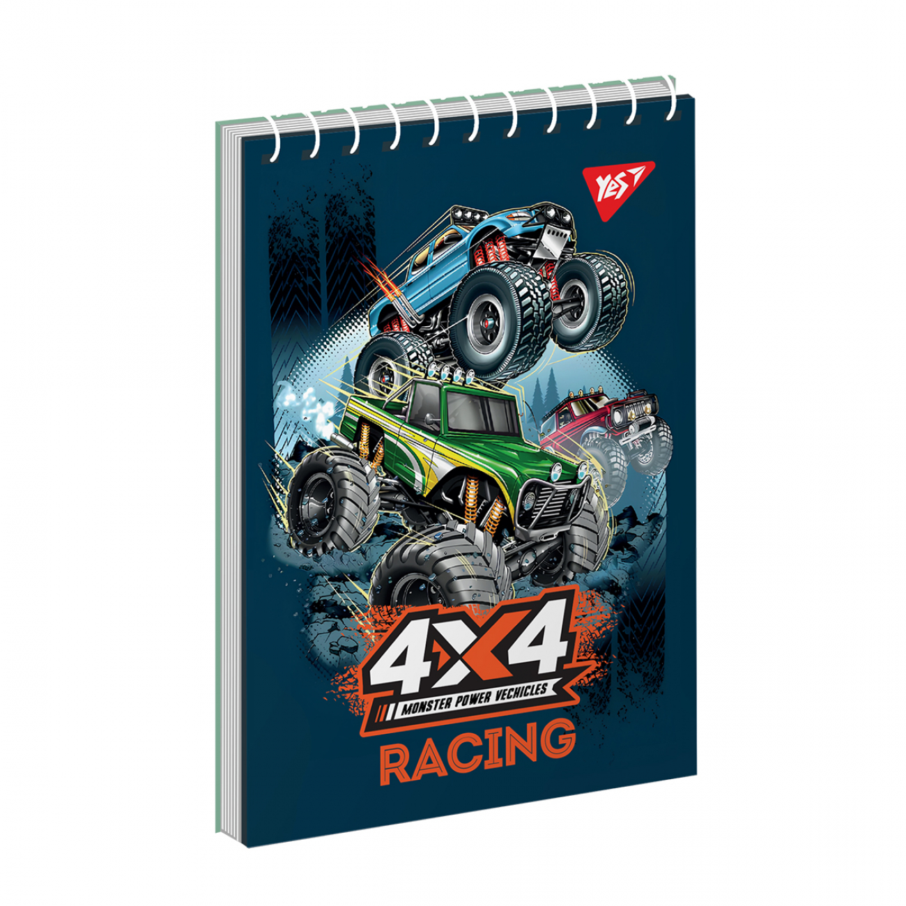 Блокнот А6 80 арк спіраль клітинка 4х4 Асорті