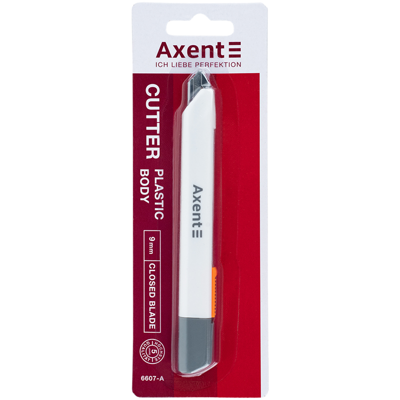 Ніж канцелярський 9 мм Axent 6607-A мет.направляючі