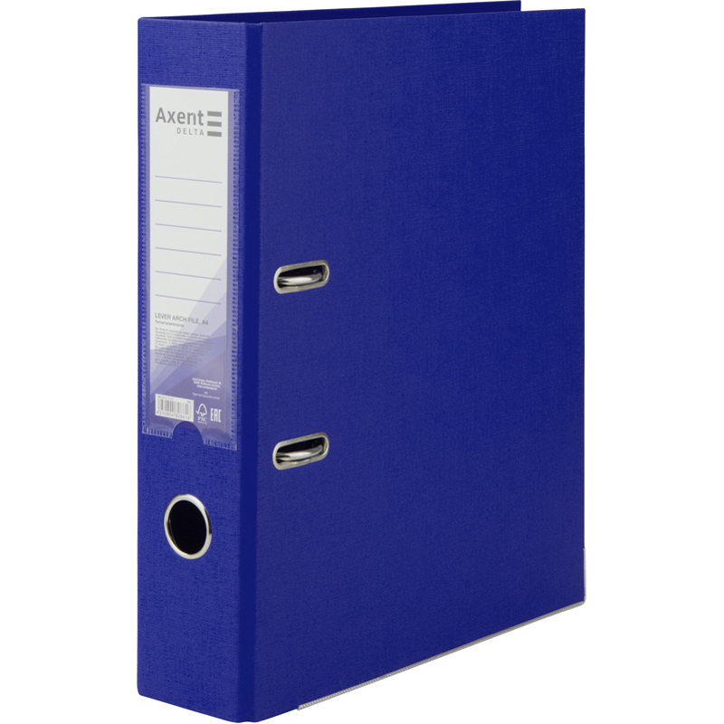 Папка-регистратор А4 75 мм двустор. Delta, синяя