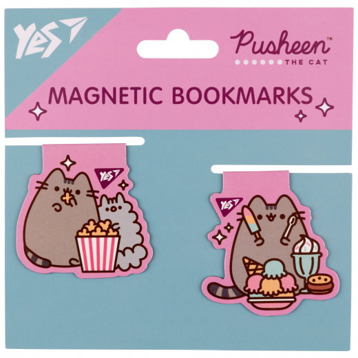 Закладки магнітні YES Pusheen candy, 2шт
