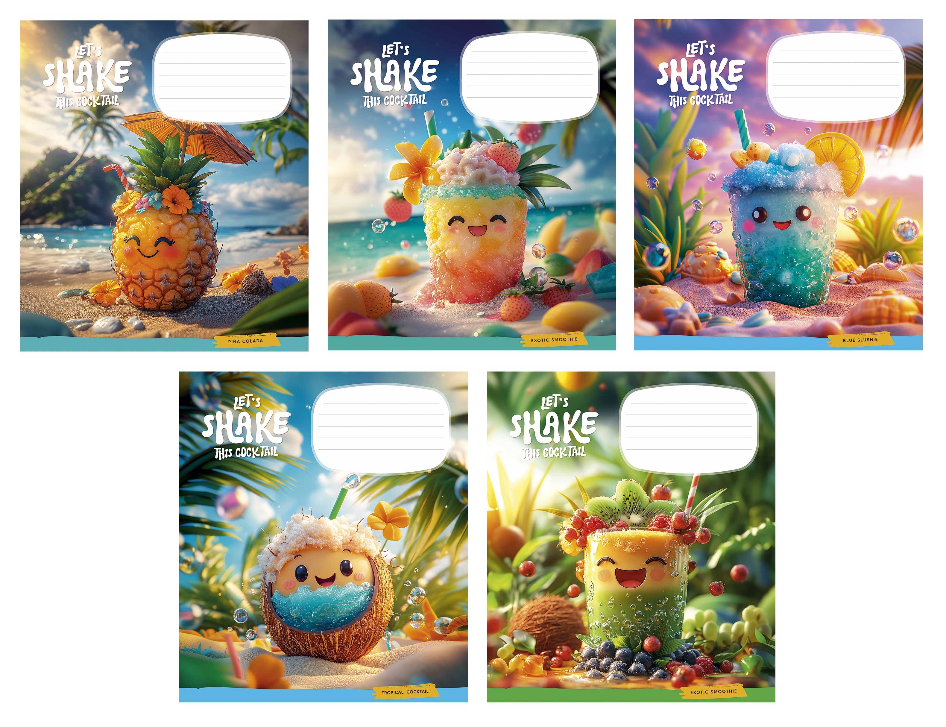 Зошит 12 арк коса 3541 Exotic smoothie 2025 дев