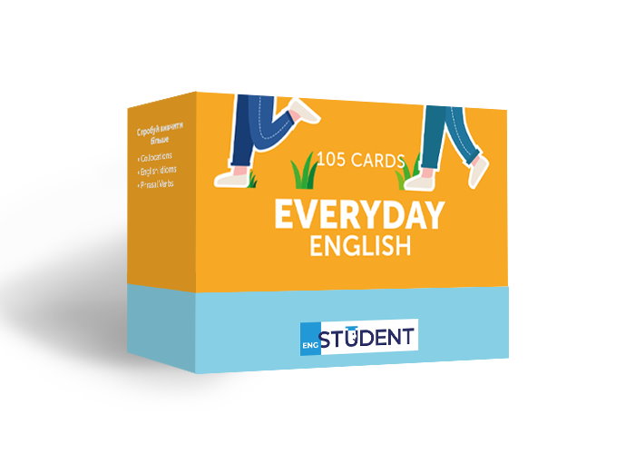 Картки для вивчення англійської мови English Student Everyday English