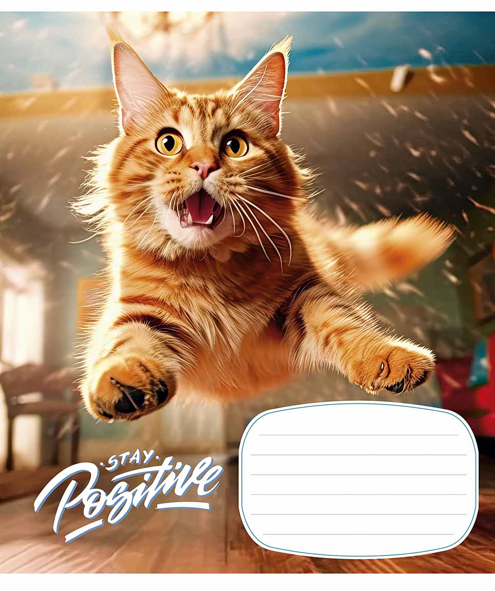 Тетрадь 12 л клетка 3320 Positive 2024 уни