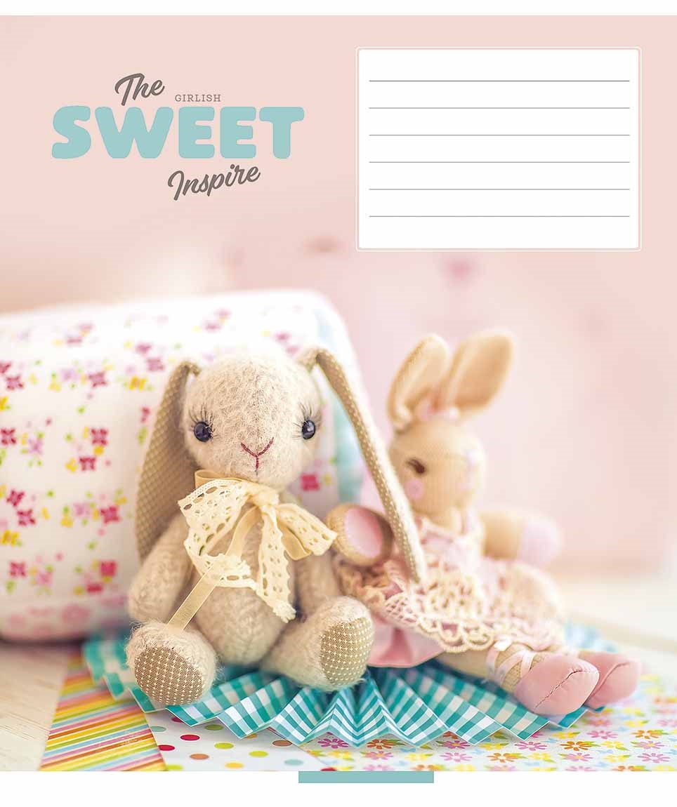 Тетрадь 18 л клетка 3382 Sweet 2025 дев