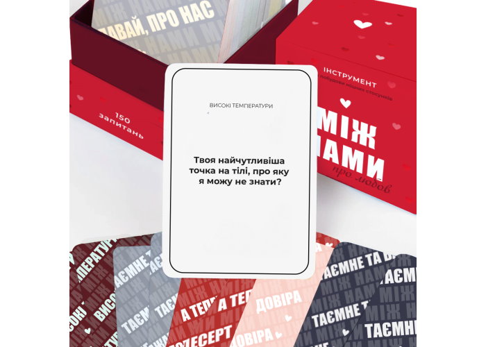 Игра настольная Между нами: О любви