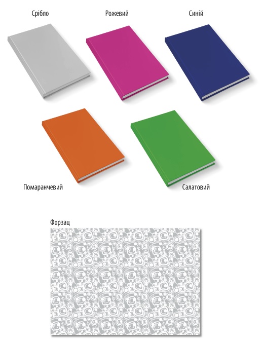 Блокнот А6 64 арк тв палітурка клітинка лам флуоресцентний Асорті