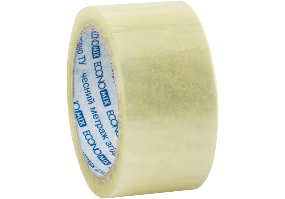 Стрічка клейка пакувальна Economix 48 мм*66 ярд прозора