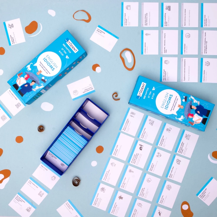 Картки для вивчення англійської мови English Student Idioms