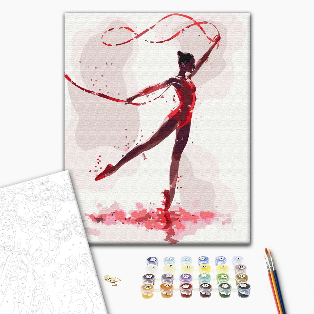Картина за номерами 40x50 см Чарівна гімнастка