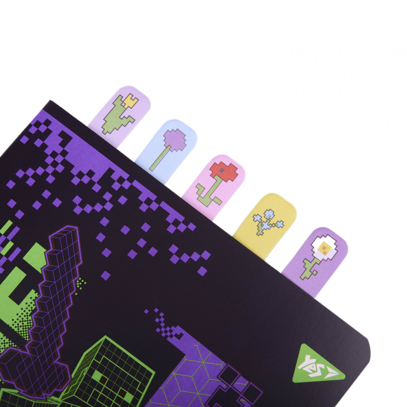 Стікери-закладки Yes Minecraft.Spring 50*22*100 л папір 5 кольорів