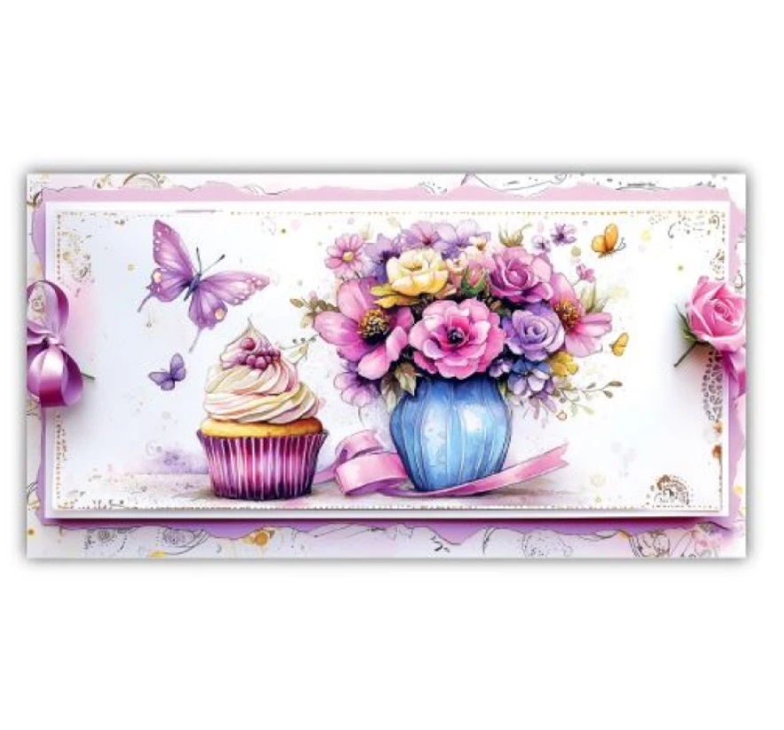 Открытка-конверт женская 0203