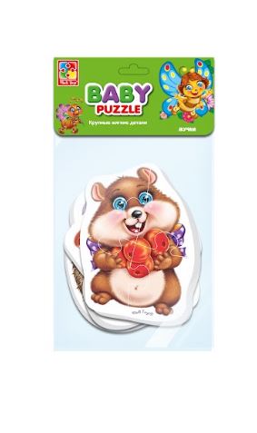 Пазлы Baby puzzle Пушистики 4 шт