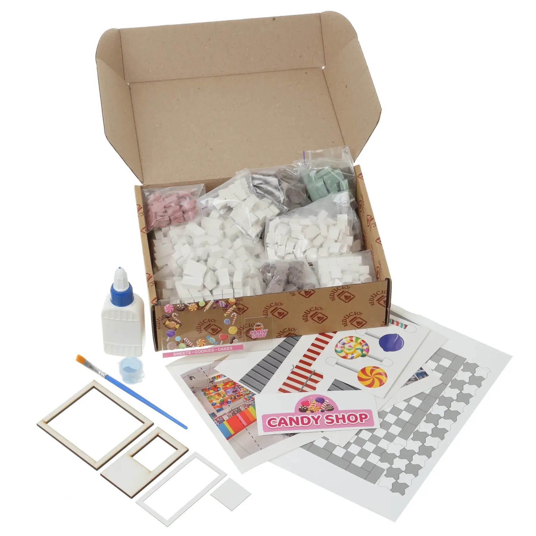 Конструктор з керамічної цеглинок "Магазин солодощів"