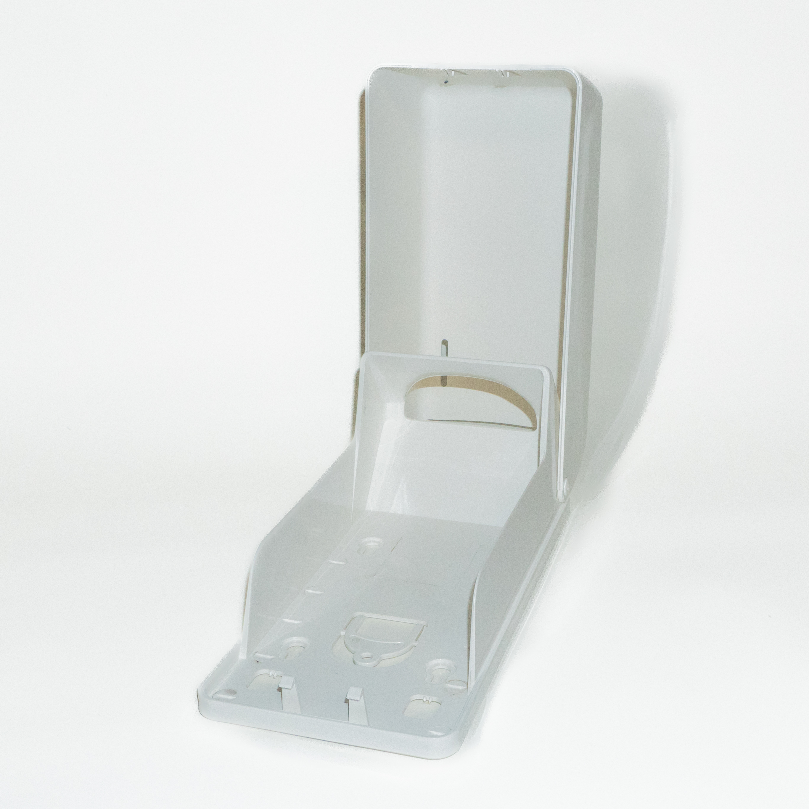 Диспенсер Rulopak для туалетного паперу в пачках, пластиковий, білий, 14*12,6*28см.