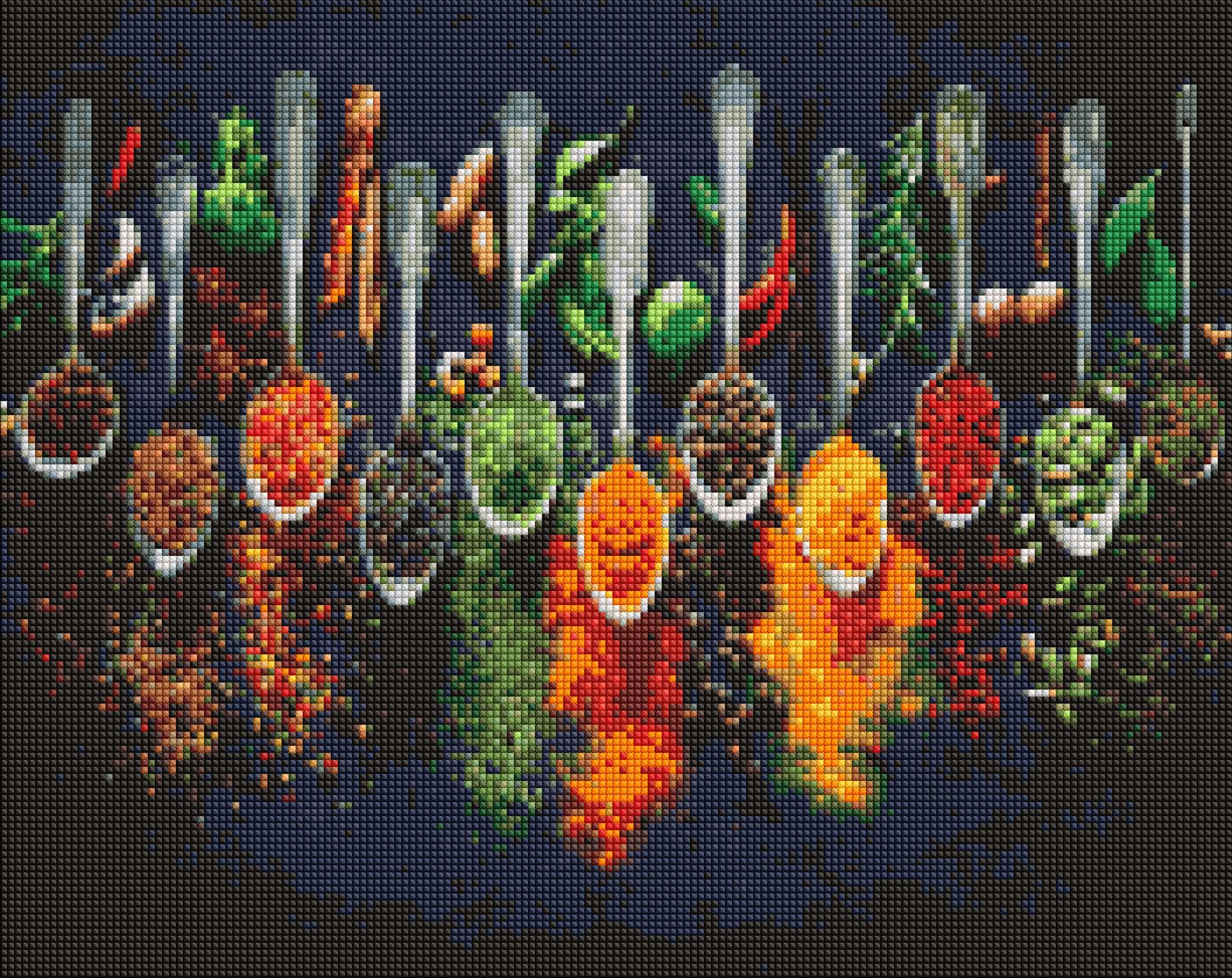 Алмазная мозаика 40×50 см Пряности мира