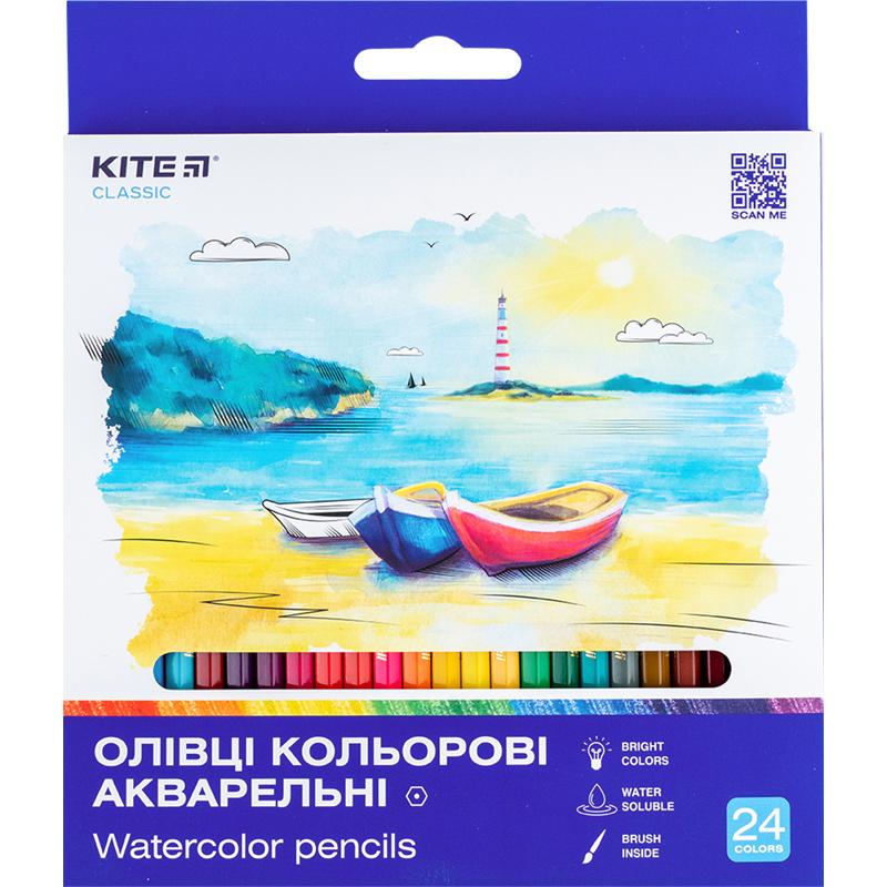 Олівці акварельні Kite Classic 24 кол