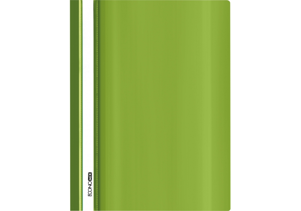 Скоросшиватель А4 без перф. Economix, глянец салатовый
