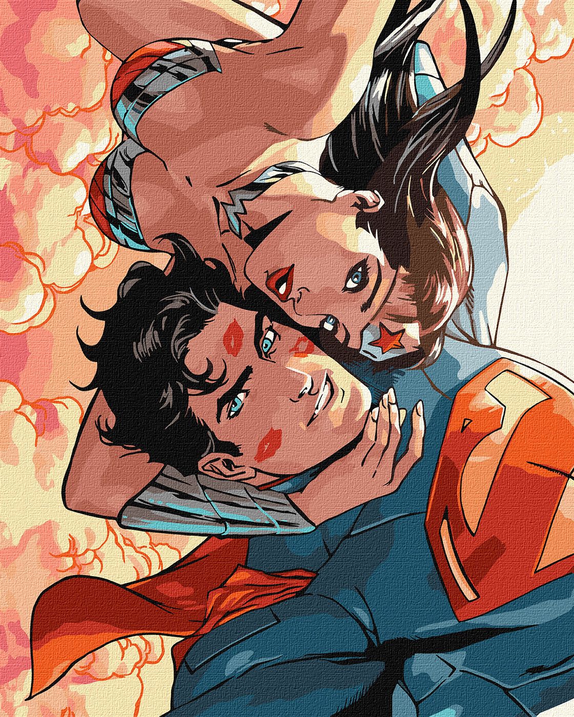 Картина за номерами 40х50 см Wonder Woman: Обійми