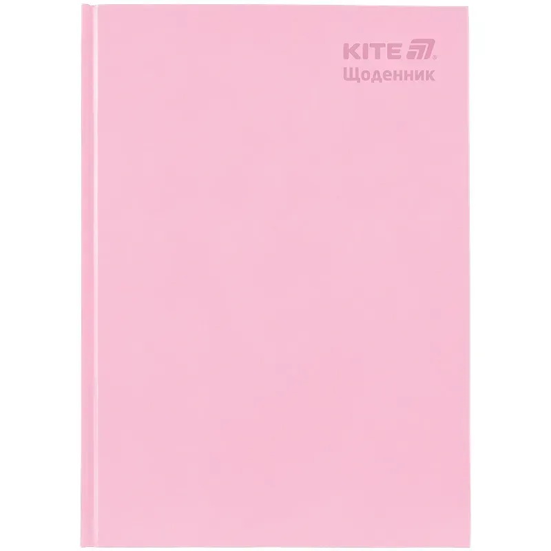 Щоденник 48л, тв. обкладинка, блок 70 г/м светло-розовый
