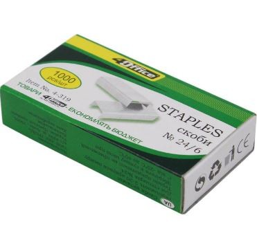 Скоби 4Office 4-319 №24/6 1000 шт