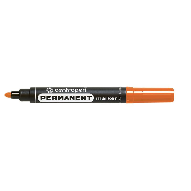 Маркер перманентний Centropen 8566 2,5 мм помаранчевий