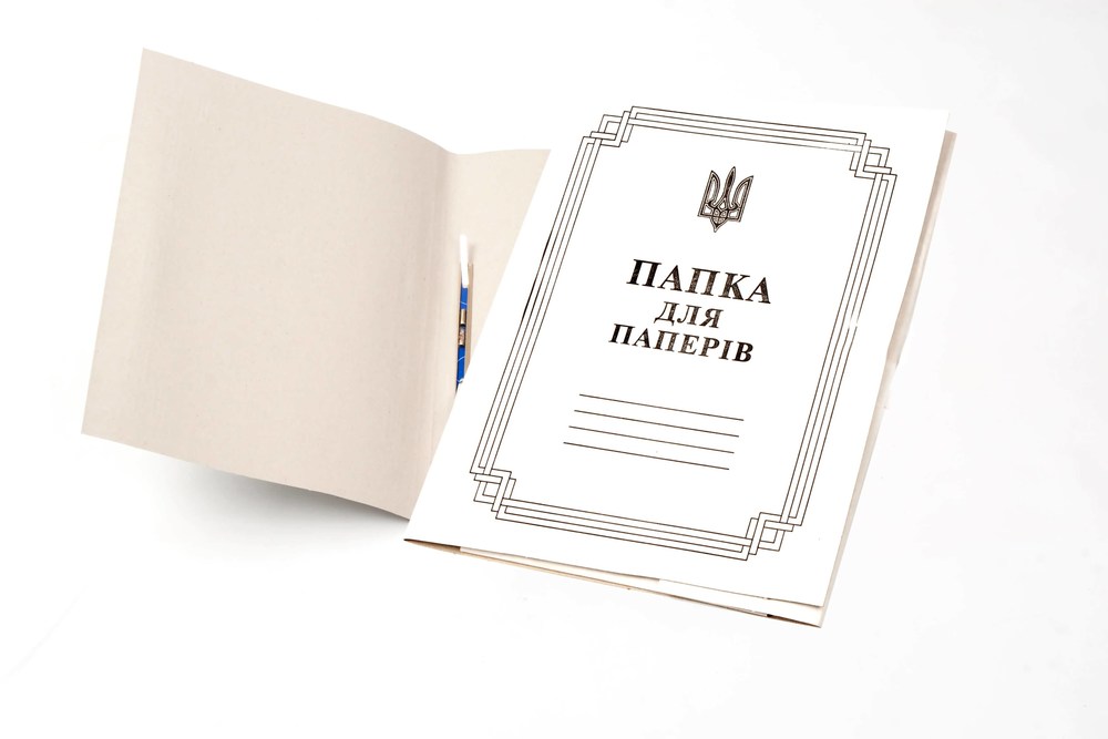 Скоросшиватель А4 0,3 мм картонный К