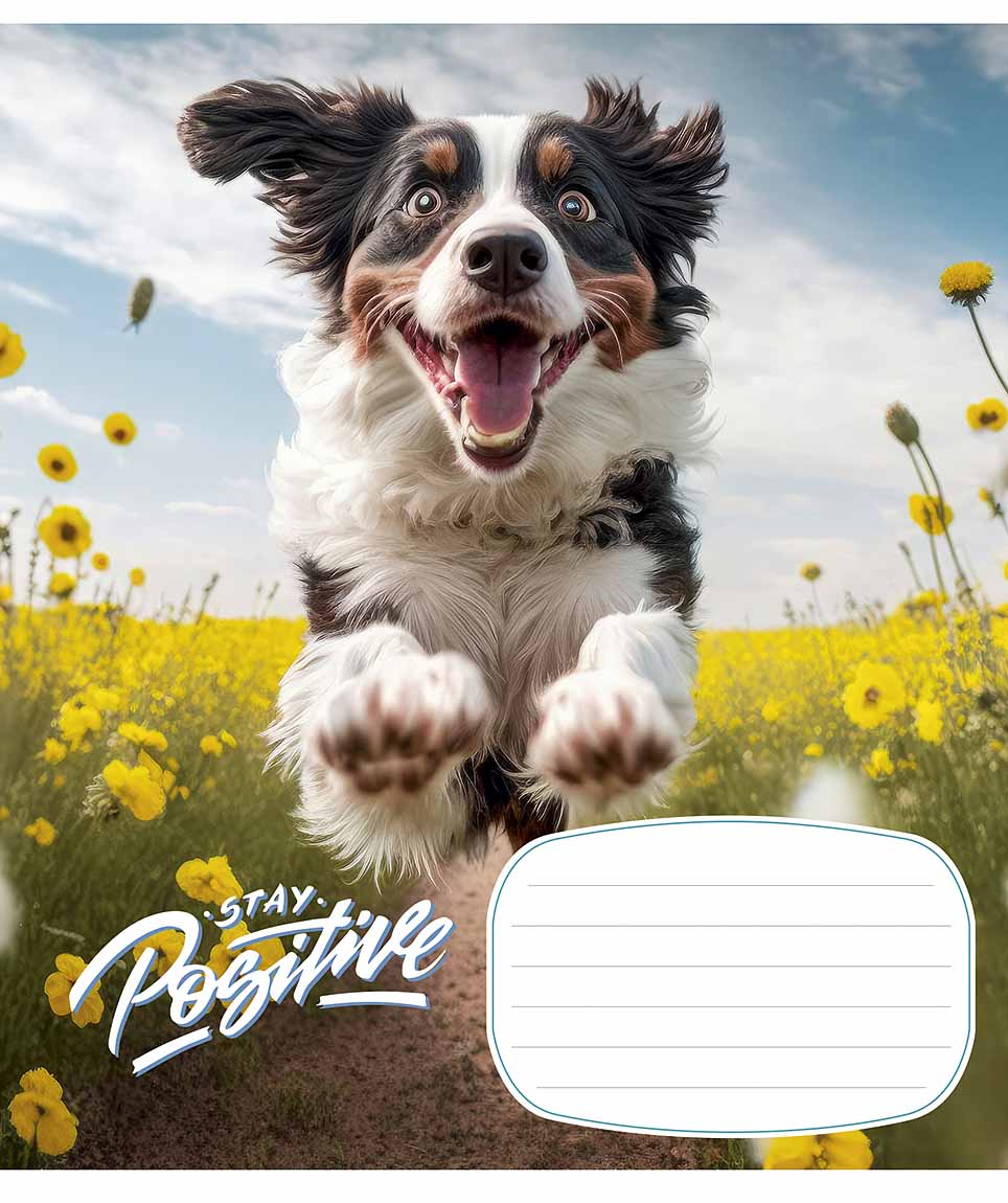 Тетрадь 12 л клетка 3320 Positive 2024 уни