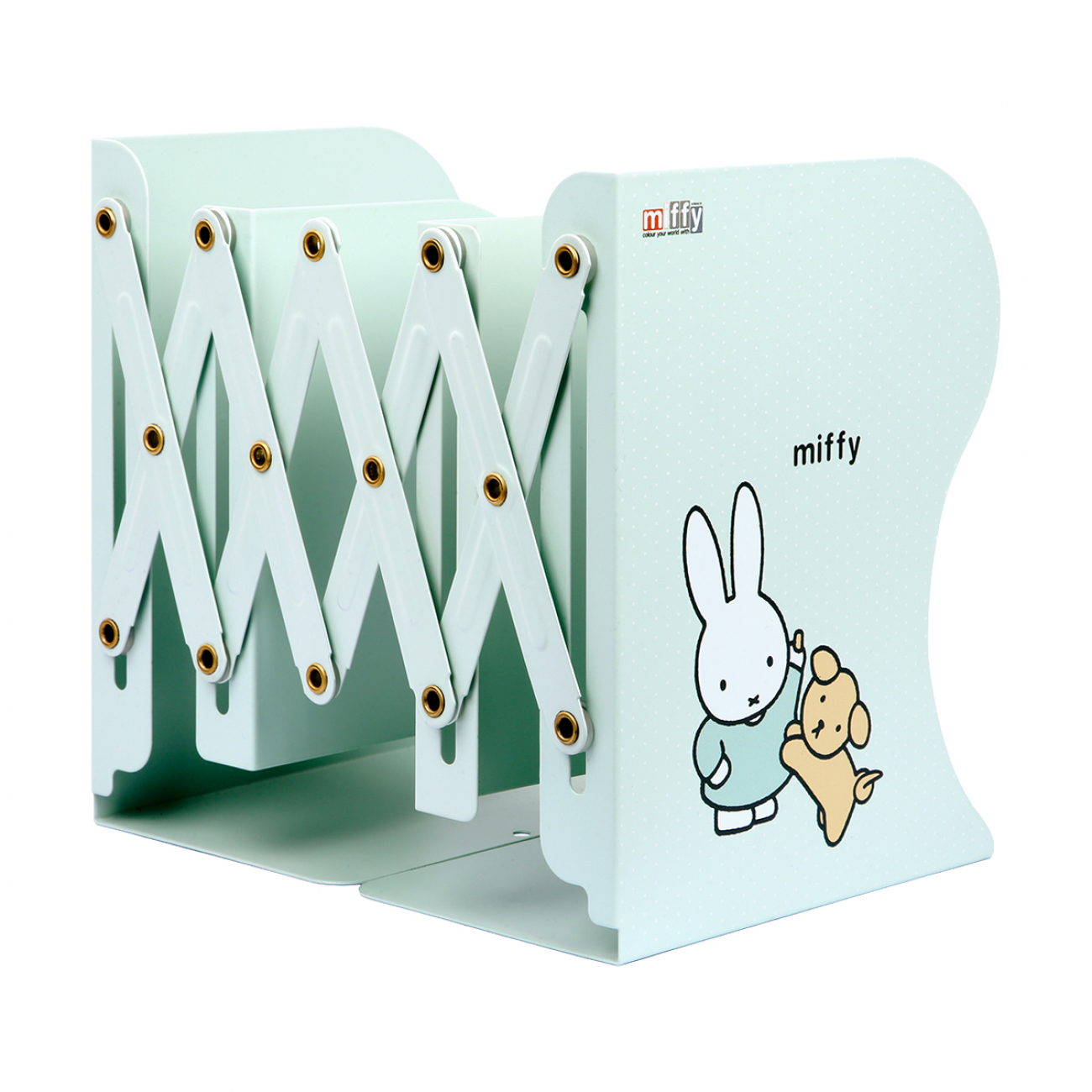 Подставка для книг вертикальная раздвижная Miffy металл