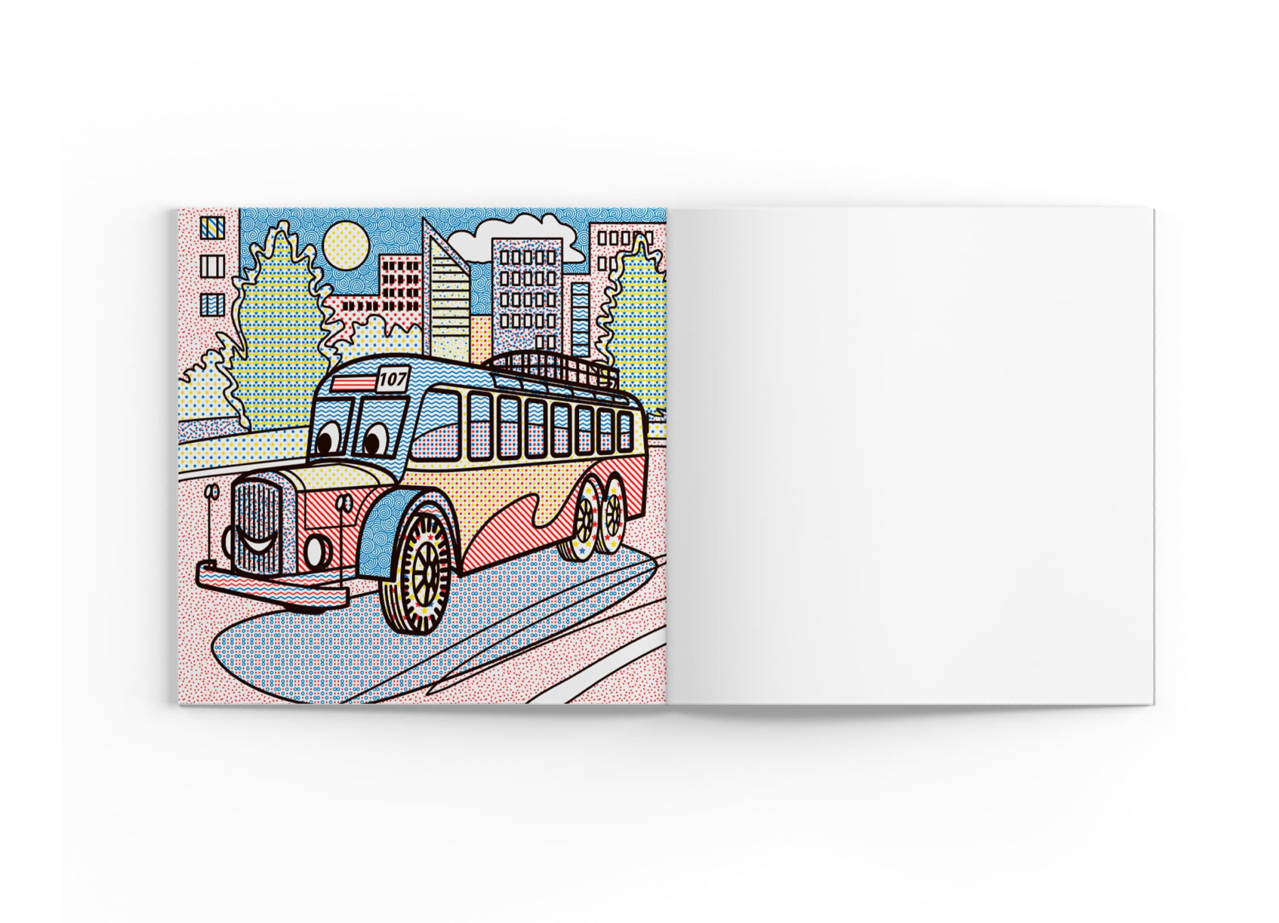 Водные раскраски Автобусы