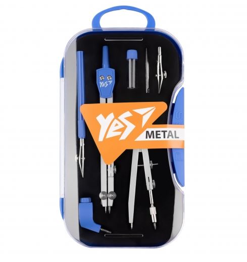 Готовальня 7 пр. YES синя