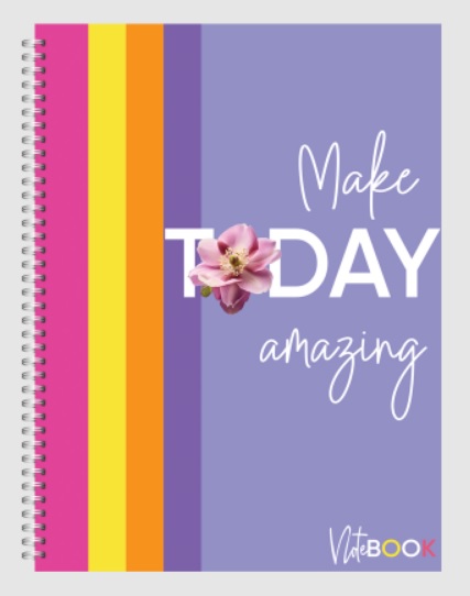 Книга обліку А4 96 арк тв палітурка клітинка лам серія COVER NOTEBOOK