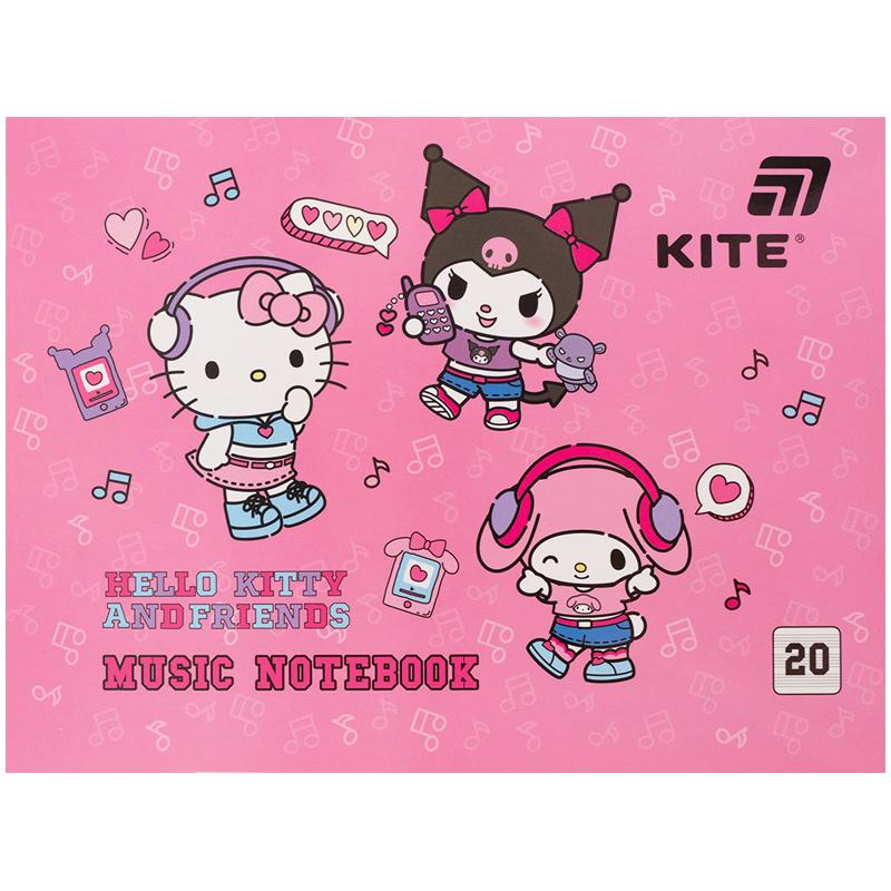 Зошит для нот А5 20 арк Hello Kitty