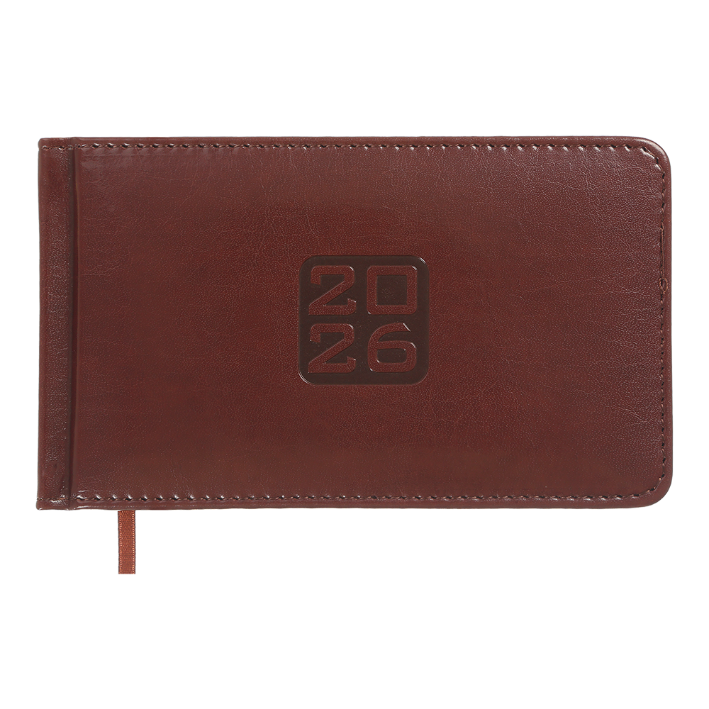 Щотижневик датований кишеньковий Bravo коричневий