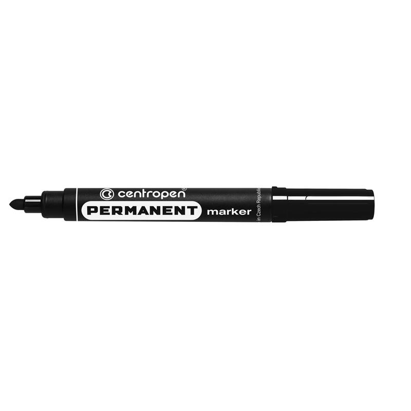 Маркер перманентний Centropen 8566 2,5 мм чорний