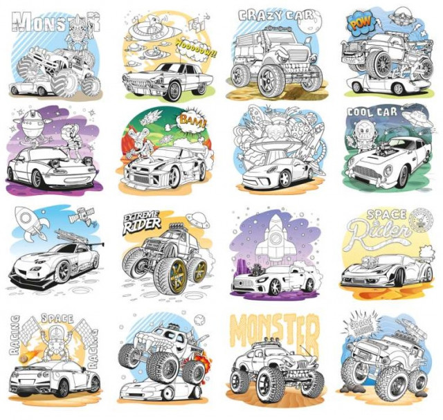 Раскраска Фреш Космические монстры