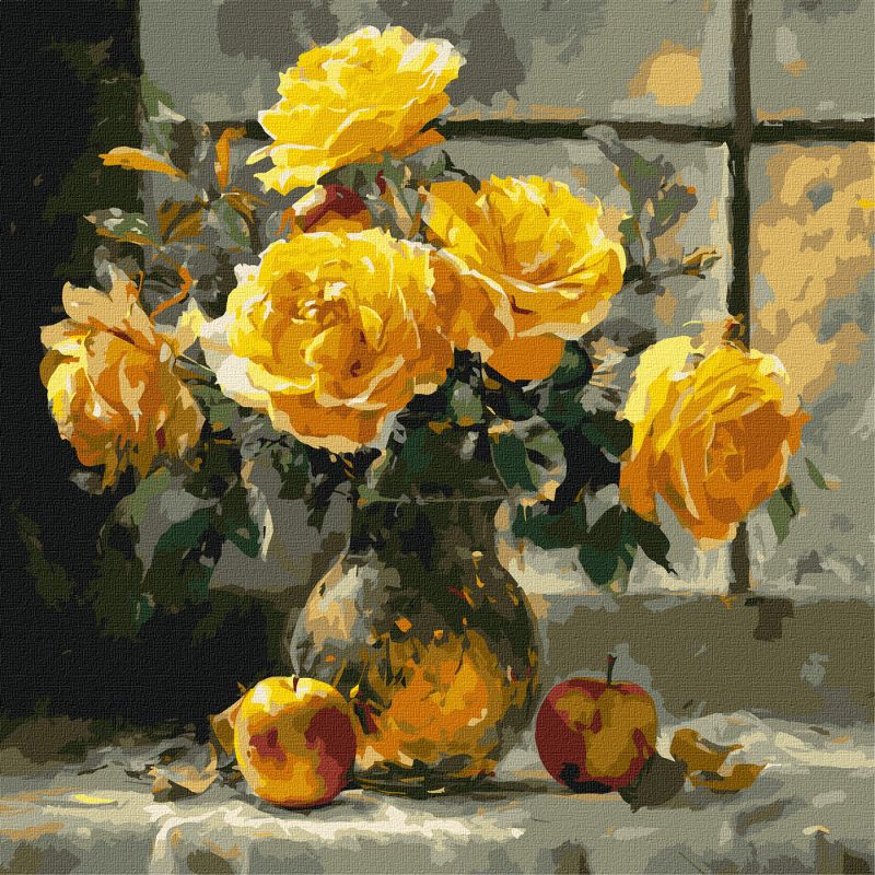 Картина за номерами 40х40 см Пелюсткова ніжність