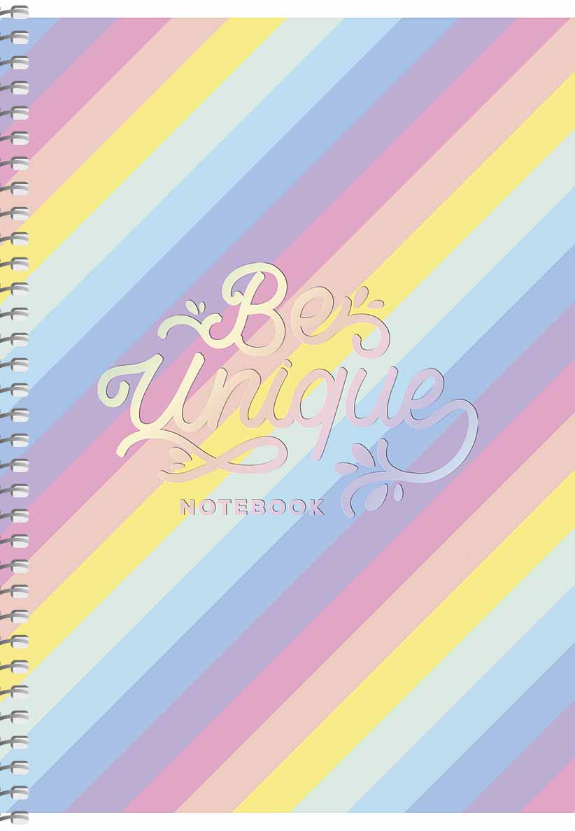 Блокнот А5 80 арк спіраль клітинка тисн фольгою STUDENT 6094 Асорті