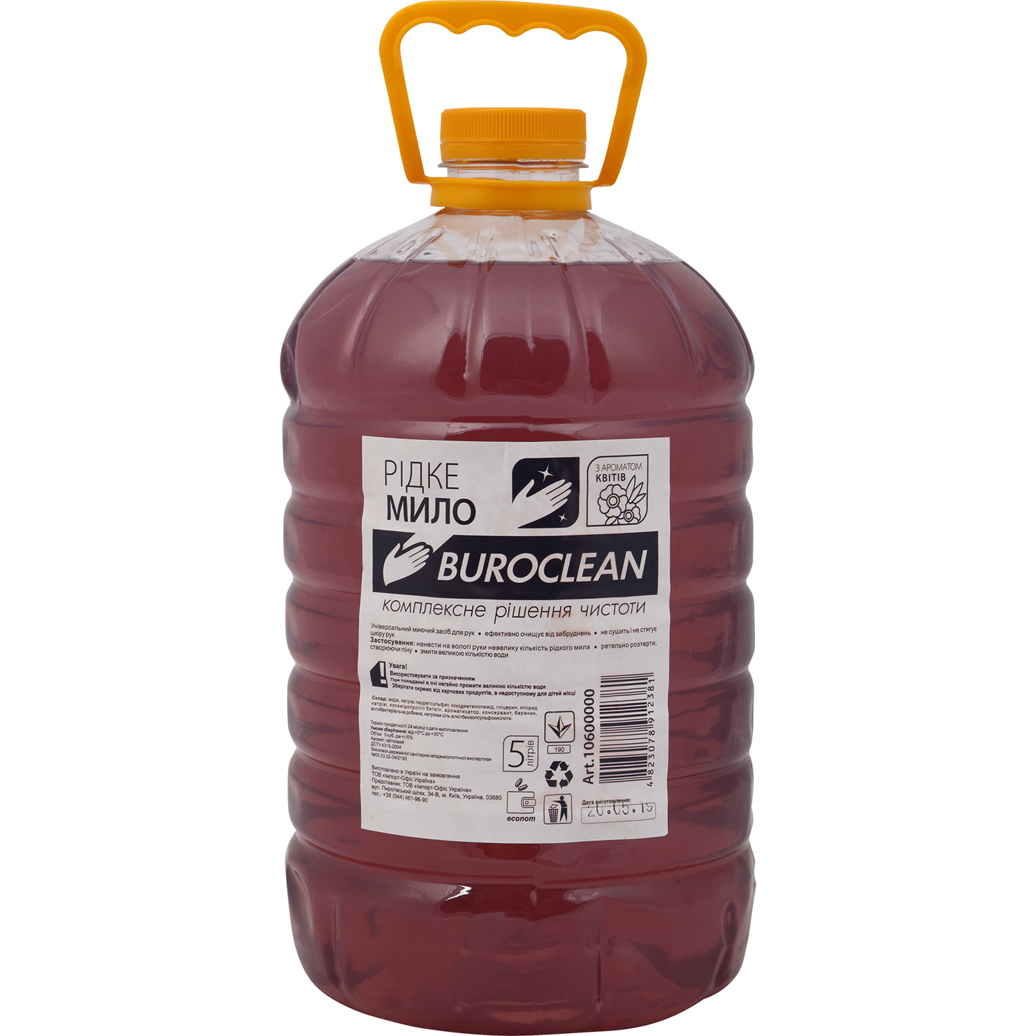 Мыло жидкое  BuroClean ECO 5 л, цветочное