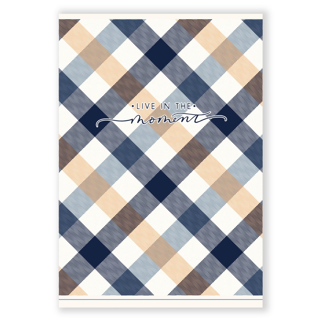 Тетрадь А4 96 л скоба клетка 430 Шотландка синяя