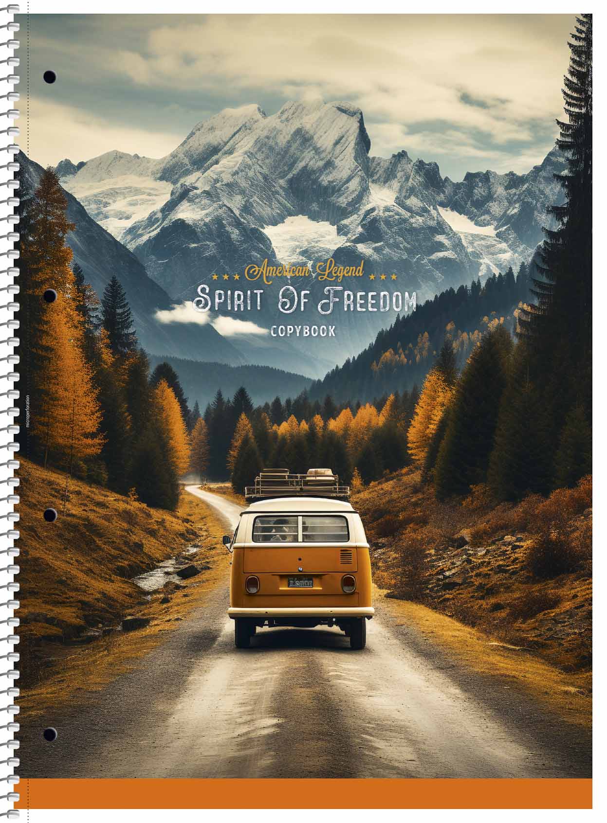 Коледж блок А4+ 80 арк спіраль клітинка крем блок мат лам Spirit of freedom 6710 Асорті