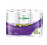 Полотенца бумажные рулонные Rulopak белые, 2 с...