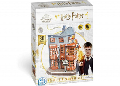 Пазл 3D Відьмацькі витівки Візлі, Гаррі Поттер (Weasley’s Wizard Wheezes Set 3D puzzle) (62 ел.)