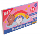 Пластилін YES, 24  кол., 480г "Line Frien...