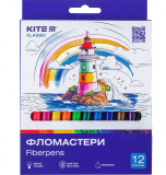 Фломастери, набiр 12 шт. Kite Classic