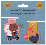 Закладки магнітні YES Line Friends, 2шт.