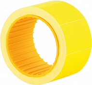 Этикет лента прямоугольная желтая 26х16 мм 500 шт в рул Economix