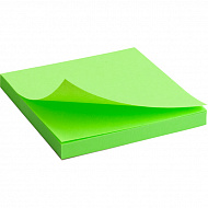 Блок бумаги с липким слоем Axent 75*75*80 л зеленый неон