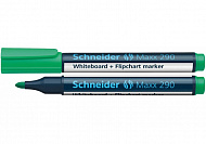 Маркер для дошок та фліпчартів SCHNEIDER MAXX 290, зелений